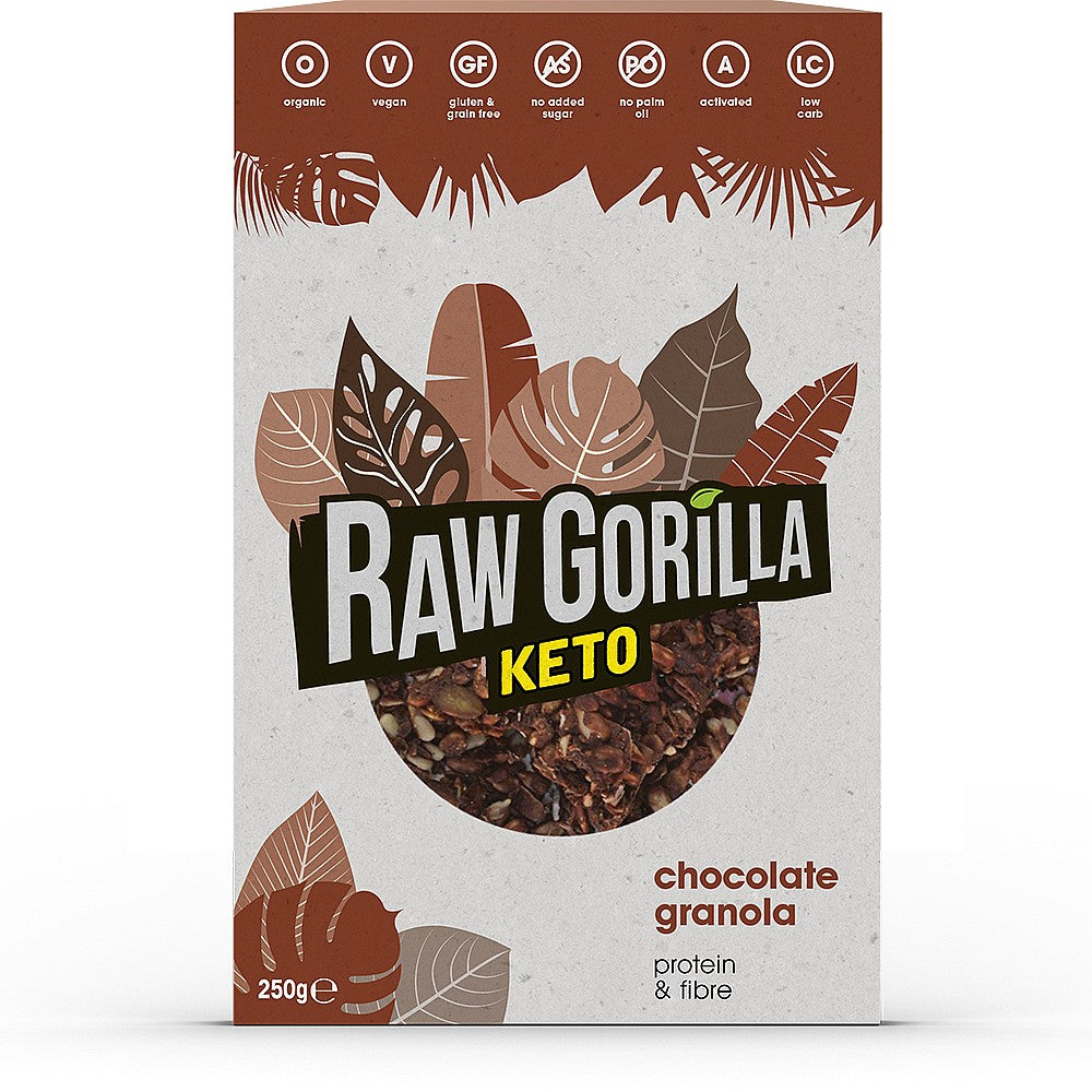 Raw Gorilla Keto Friendly Granola Chocolate 250g