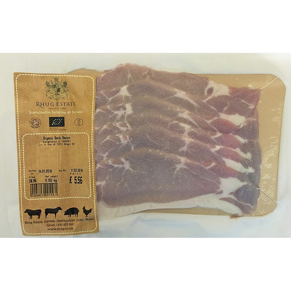 Rhug Unsmoked Back Bacon 6 slices