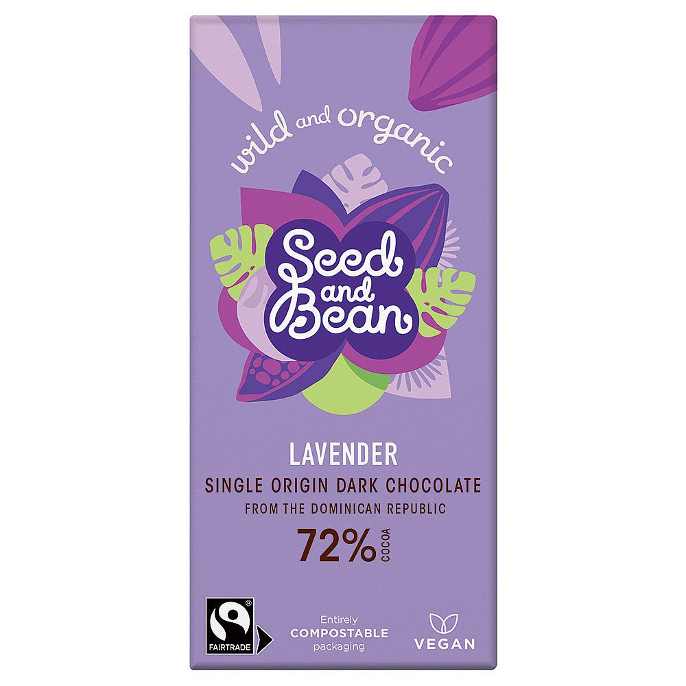 Seed & Bean 72% Lavender Bar 85g