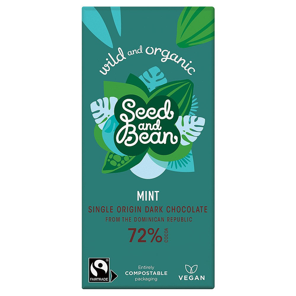 Seed & Bean 72% Mint Bar 85g