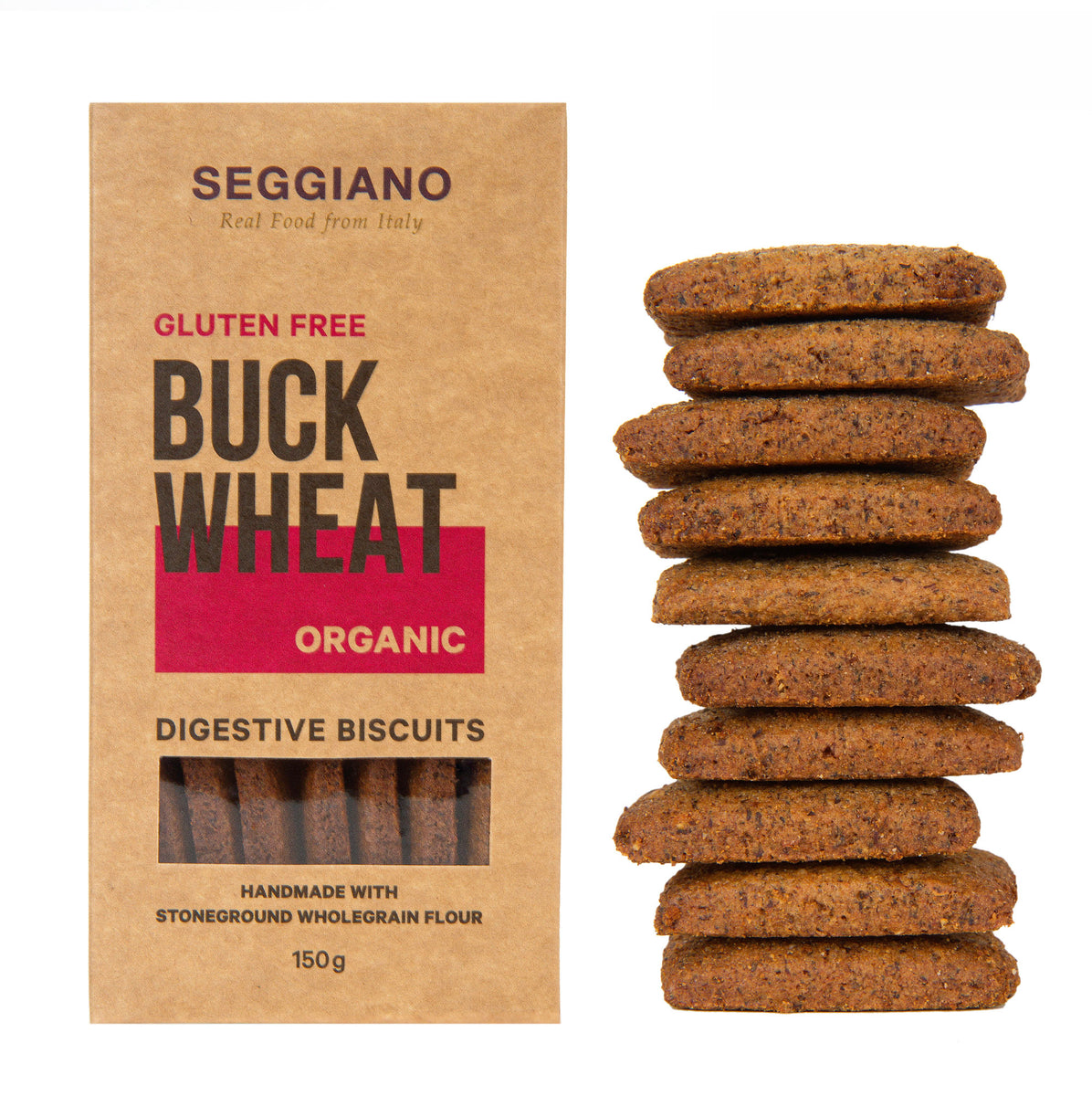 Seggiano Buckwheat Digestive Biscuits 150g Organic