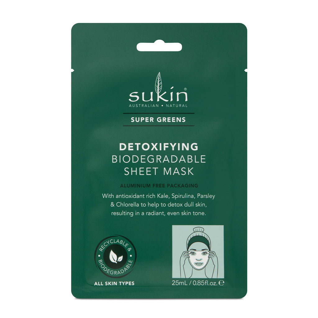 Sukin Super Greens Detoxifying Sheet Mask each