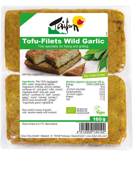 Taifun Tofu Fillets Wild Garlic 160g