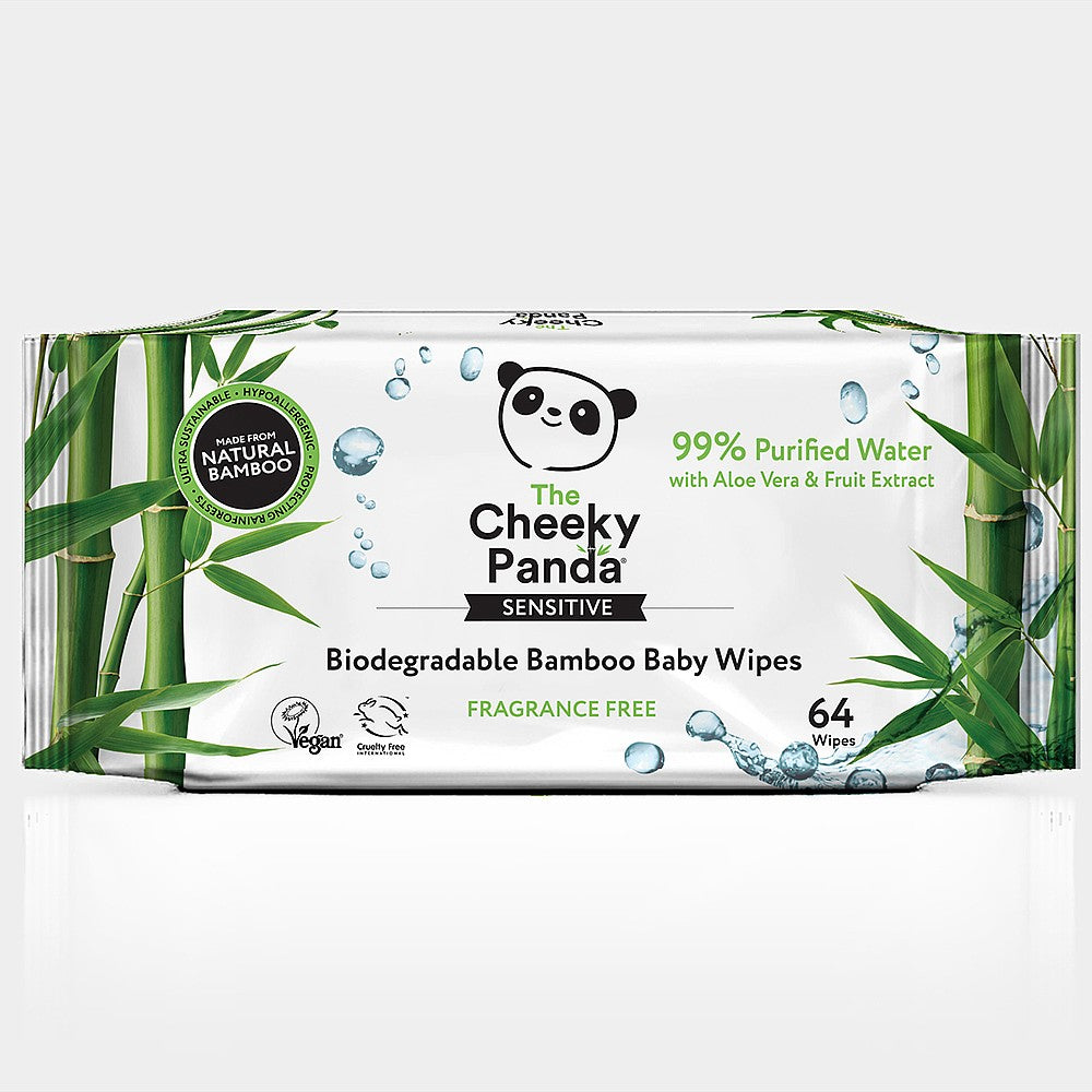The Cheeky Panda Bamboo Baby Wipes (Biodegradable) each