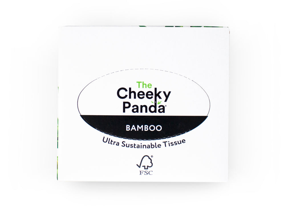 The Cheeky Panda Bamboo Facial Tissue Cube Box 1 box