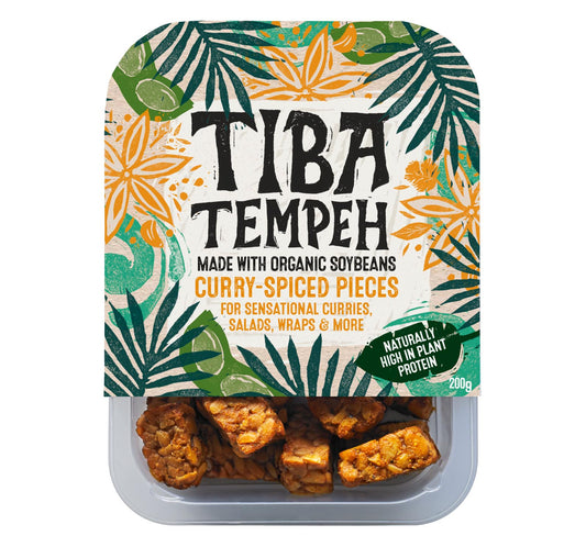 Tiba Tempeh Curry-Spiced Pieces 200g
