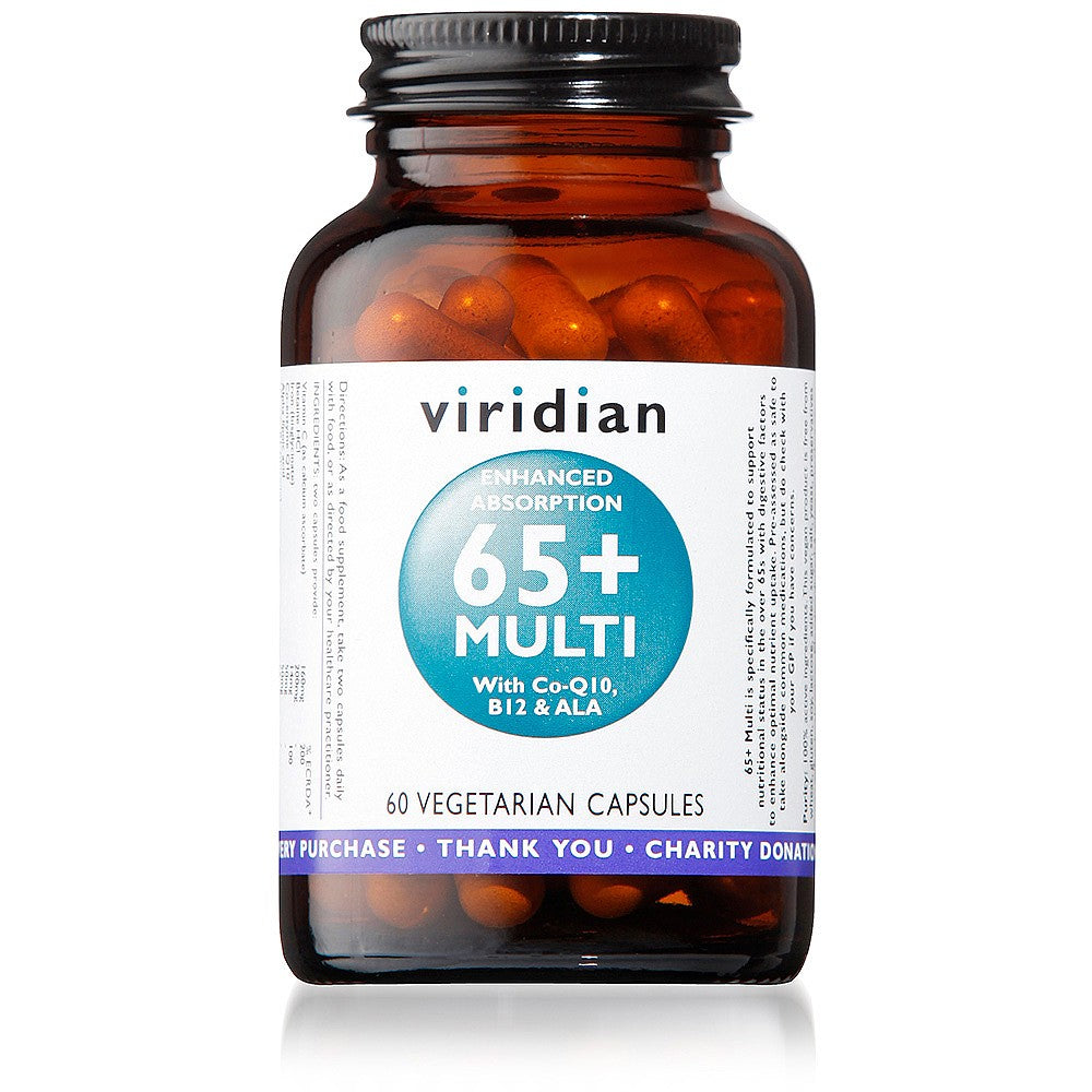 Viridian 65+ Multivitamin and Mineral 60 capsules