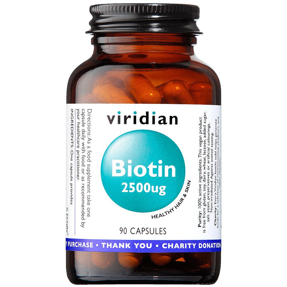 Viridian Biotin 2500ug Veg Caps 90 caps