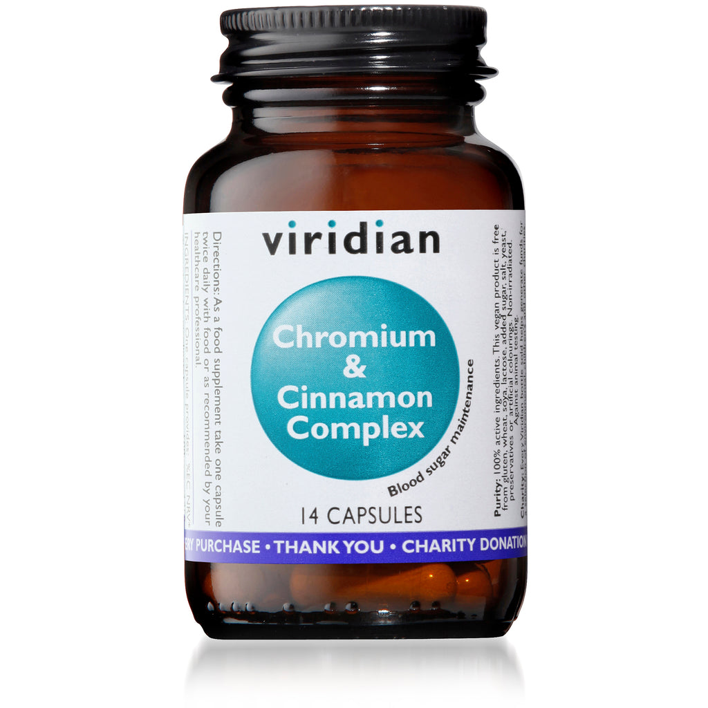 Viridian Chromium Cinnamon Complex 14caps