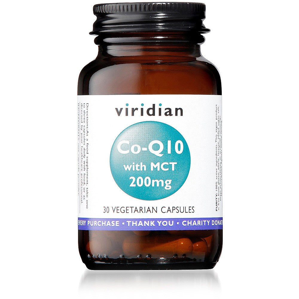 Viridian Co-Enzyme Q10 200mg with MCT 30 capsules