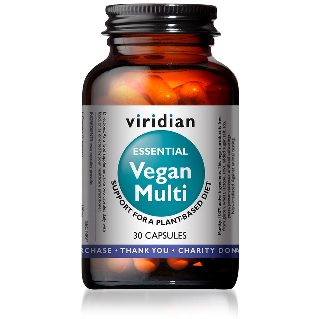 Viridian Essential Vegan Multivitamin 30 caps