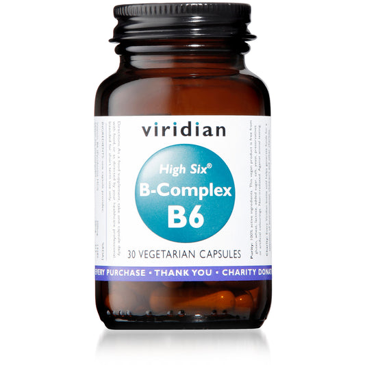 Viridian High Six Vitamin B6 with B Complex 30 Caps