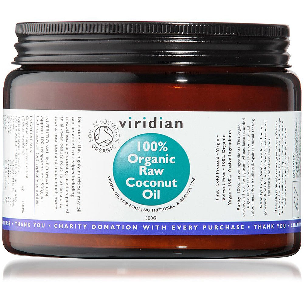 Viridian Raw Coconut Oil 500g