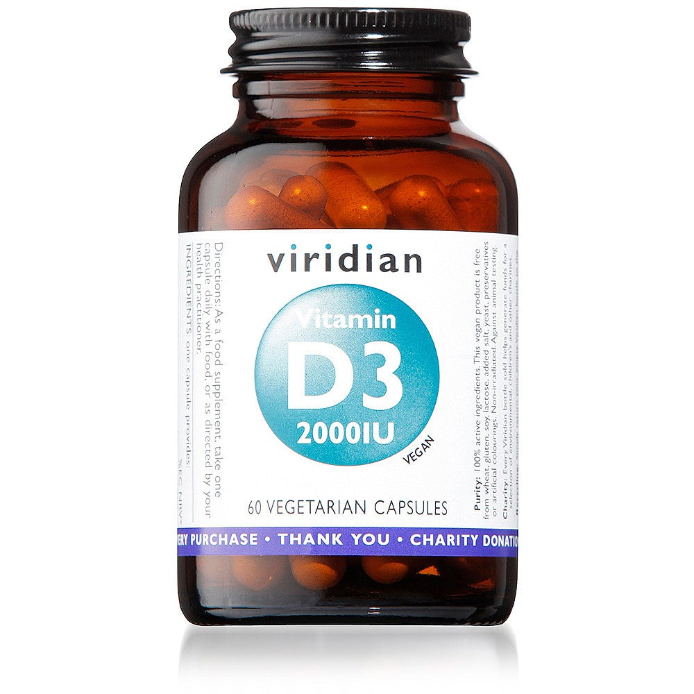 Viridian Vitamin D3 2000IU 60 capsules