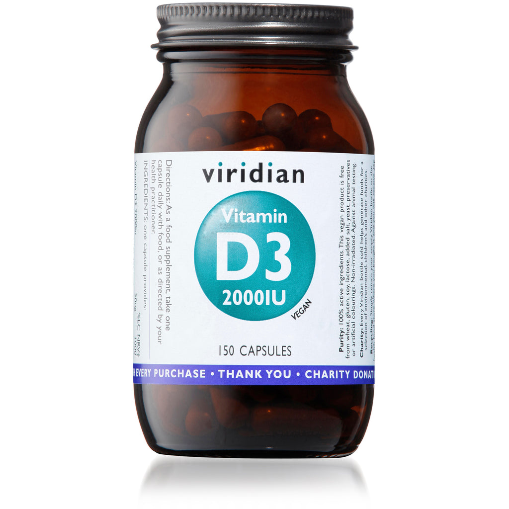Viridian Vitamin D3 2000Iu Veg Caps 150 caps