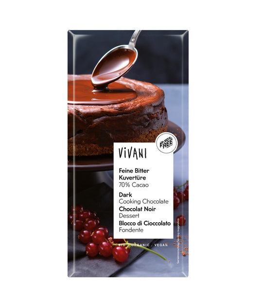 Vivani Dark Cooking Chocolate 200g