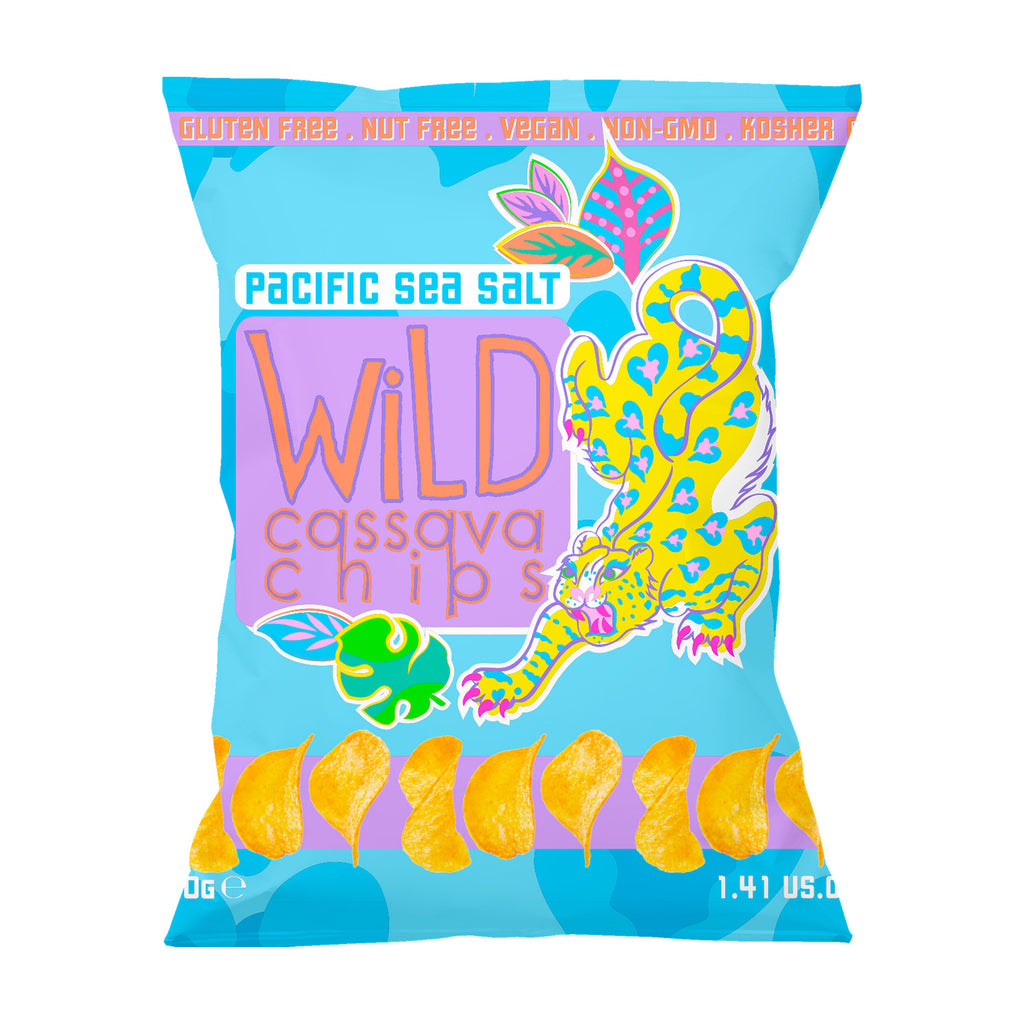 Wild Cassava Chips - Pacific Sea Salt 40g