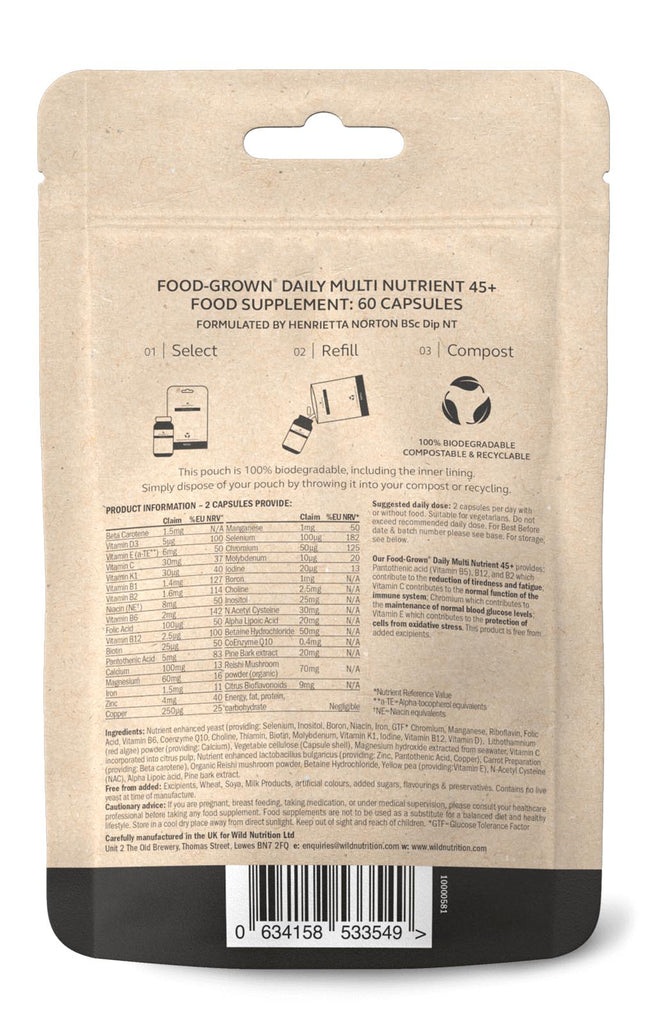 Wild Nutrition Man Daily Multi Nutrient 45+ Refill 60 caps